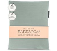 BADESOFA® Coussin de bain taille L - Qualité supérieure - Confortable - Séchage rapide - Fabriqué en UE - Lavable - Accessoire pour baignoire large et haute - Vert