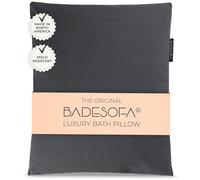 BADESOFA® Coussin de bain taille L - Qualité supérieure - Confortable - Séchage rapide - Fabriqué en UE - Lavable - Accessoire pour baignoire large et haute - Anthracite