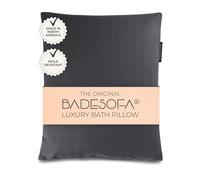 BADESOFA® Coussin de bain taille S, de qualité supérieure, confortable, à séchage rapide, fabriqué en UE, lavable, anthracite, s'adapte à toutes les baignoires