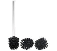 BadeStern Brosse WC en acier inoxydable Ø 7,5 cm avec têtes de rechange – Noir
