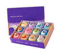 Badewelt - Set de | Bombes de bain magiques pour - 12 pièces - Collection constellations - Boules de sel pétillantes avec figurine surprise - Plaisir de bain pour chambre d'enfant