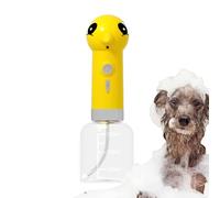 Badezi Distributeur de savon mousse pour animaux de compagnie - ABS 300 ml 25 cm - Mousseur de shampooing pour chien avec buse anti-obstruction, nettoyage du bain, toilettage - Mousse électrique pour
