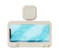 Badezimmer Handyhalter Wasserdicht,360° Drehbarer Wandsaugnapf Für Smartphone Mit Lautsprecher,Ultradünner Dusch Smartphone Ständer | Für Badezimmer Schlafzimmer Wohnheim Hotel Innenbereich Fliesen Sp