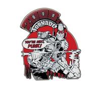 Badge à épingle 2000 AD Judge Dredd « You're Next Punk » - Épinglette en émail sous licence officielle pour les fans et les collectionneurs de bandes dessinées