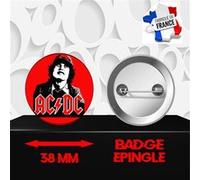 Badge à épingle 38 mm Groupe Rock AC/DC 330 G