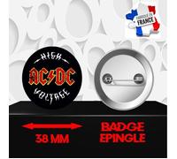Badge à épingle 38 mm Groupe Rock AC-DC 331