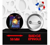 Badge à épingle 38 mm Groupe Rock DEF LEPPARD 505