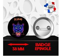 Badge à épingle 38 mm Groupe Rock DEF LEPPARD 506