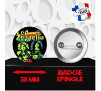 Badge à épingle 38 mm Groupe Rock LED ZEPPELIN 544