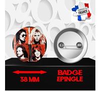 Badge à épingle 38 mm Groupe Rock VAN HALEN 431