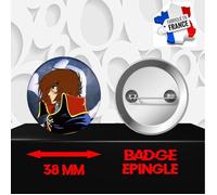 Badge à épingle 38 mm Manga Albator Captain Harlock 270