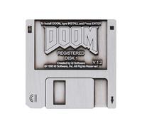 Badge à épingle DOOM Floppy Disk Limited Edition, 45 x 45mm, Métal Caoutchouc