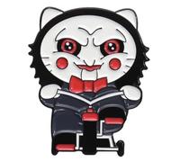 Badge à épingle en émail avec masque de Billy la marionnette - Motif puzzle de Billy la marionnette - 3 cm, 1.2 Inches, Émail, émail