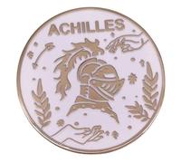 Badge à épingle en émail avec talon de l'Iliade d'Achille d'Achille et héros de guerre épique de la Grèce antique 4,1 cm, 1.6 Inches, émail, émail