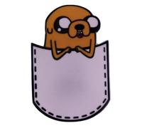 Badge à épingle en émail de 3 cm de Jake The Dog Pocket Finn Come Along with Me Adventure Time, 1.2 Inches, Émail, émail