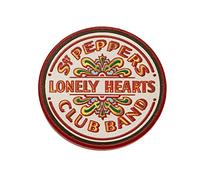 Badge à épingle en émail The Beatles (Sgt Pepper's Club Band) 2,5 cm x 2,5 cm - Produit officiel, taille unique, Émail, métal, argent, Sans pierre précieuse