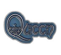 Badge à épingle en métal #5 avec inscription « Queen » - 5 x 3 cm