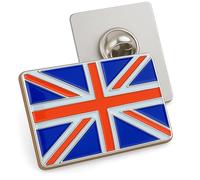Badge à épingle Union Jack avec inscription « Congratulations on your British Citizenship Test » Idée cadeau, taille unique, Acier inoxydable