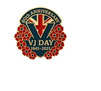 Badge à épingle VJ Day 80e anniversaire 2025 Décorations