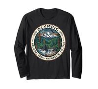 Badge Aigle de Montagne pittoresque du Parc National Olympique de Washington Manche Longue