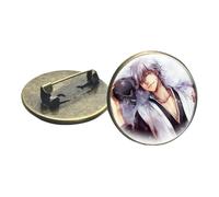 Badge Anime Bleach Cosplay Kurosaki Ichigo Broche Hitsugaya Toushirou Figures Collection Épingle à poitrine Vêtements Bijoux en gros, Verre