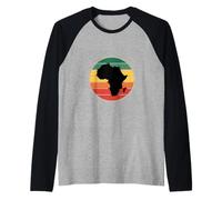 Badge Arc-en-Ciel rétro Africa Continent Manche Raglan
