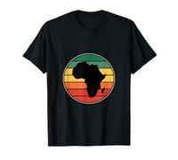 Badge Arc-en-Ciel rétro Africa Continent T-Shirt