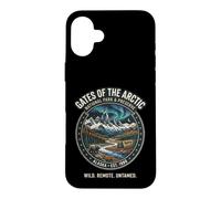 Badge Aurora Ours de l'Alaska Portes de l'Arctique National Park Coque pour iPhone 16 Plus