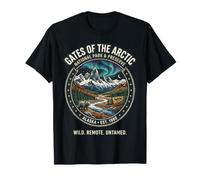 Badge Aurora Ours de l'Alaska Portes de l'Arctique National Park T-Shirt
