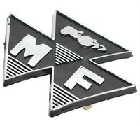Badge avant à motif noir pour tracteur Massey Ferguson 35 FE35 828136M1