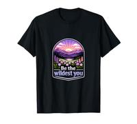 Badge « Be The Wildest You Camping Mountain » T-Shirt