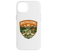 Badge Bikepacking Club Mountain Camp Bicycle Adventure Coque pour iPhone 14 Plus