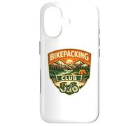 Badge Bikepacking Club Mountain Camp Bicycle Adventure Coque pour iPhone 17