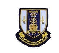 Badge blazer The Corps of Royal Marines (RM) Royal Marines Commandos (40, 41, 42, 43. 45 Commando et Comando Dagger), multicolore, 40 Commando Bullion Wire