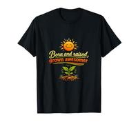Badge Born and Raised Grown Awesomer Local Pride T-Shirt