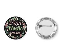 Badge broche pins evjf enterrement de vie de jeune fille mariage union 37mm handmade cadeau
