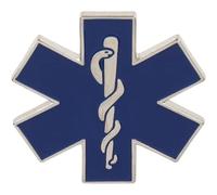 Badge Caducée Étoile de Vie Médicale Bleue - Symbole Ambulancier du NHS - Idéal pour Les étudiants Infirmiers et médecins