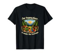 Badge Camping Mountain Family Under The Treetops T-Shirt