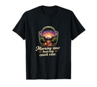 Badge Camping Mountain Morning View Citation T-Shirt