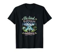 Badge Camping Mountain Soul Restoring Outdoors T-Shirt