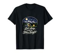 Badge Camping Mountain Under The Stars Tonight T-Shirt