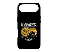 Badge Casque Retired Every Emergency Every Year Done Coque pour iPhone Air