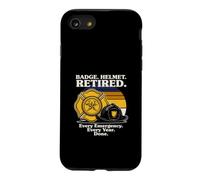 Badge Casque Retired Every Emergency Every Year Done Coque pour iPhone SE (2020) / 7/8