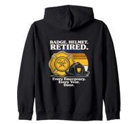 Badge Casque Retired Every Emergency Every Year Done Sweat à Capuche