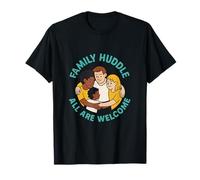 Badge Cercle « Family Huddle All are Welcome » T-Shirt
