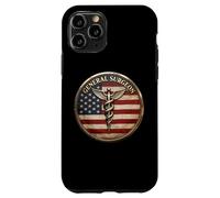 Badge Chirurgien général Patriotique américain Caducée Coque pour iPhone 11 Pro