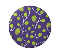 Badge circulaire imprimé de vrilles de vigne de dessin animé, robuste et durable, parfait pour les cadeaux personnalisés et la décoration de vêtements, One Size