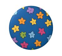 Badge circulaire imprimé floral de dessin animé, robuste et durable, parfait pour les cadeaux personnalisés et la décoration de vêtements, One Size
