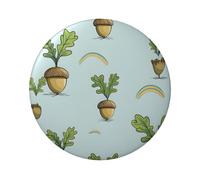 Badge circulaire imprimé gland de dessin animé, robuste et durable, parfait pour les cadeaux personnalisés et la décoration de vêtements, One Size