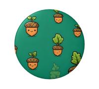 Badge circulaire imprimé gland de dessin animé, robuste et durable, parfait pour les cadeaux personnalisés et la décoration de vêtements, One Size